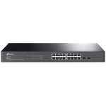 Switch TP-Link Jetstream 16 Puertos Gigabit +2 Sfp Rack 19