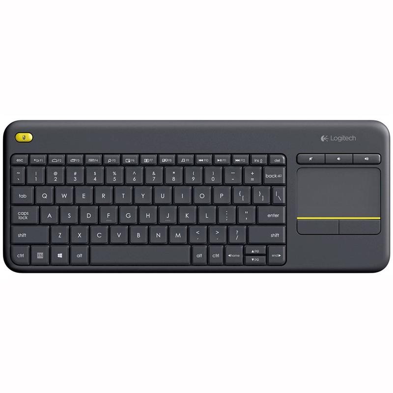 Teclado Logitech K400 RF Wireless Touchpad Black Teclado Logitech K400 RF Wireless Touchpad Black