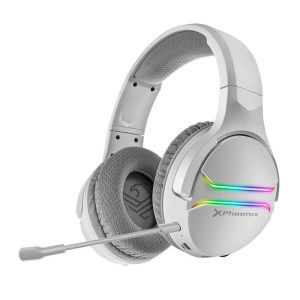 Auriculares + Micrófono Phoenix Gaming Wireless 7.1 RGB White