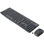 Teclado + Ratón Logitech MK295 Wireless Silent Grafito