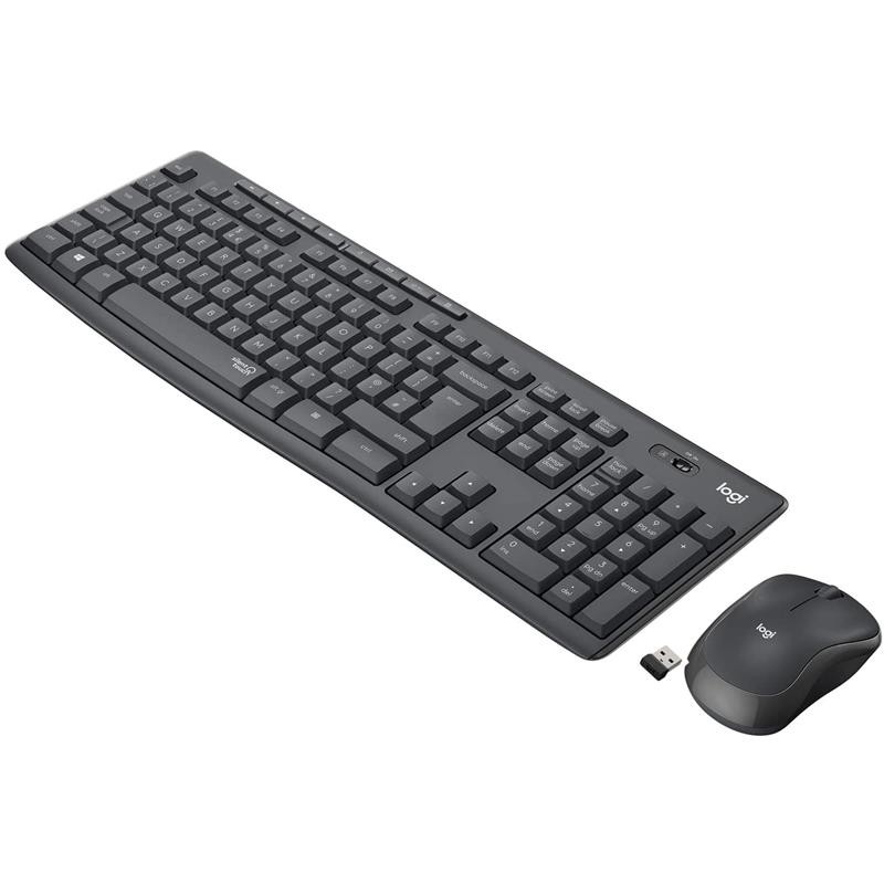 Teclado + Ratón Logitech MK295 Wireless Silent Grafito