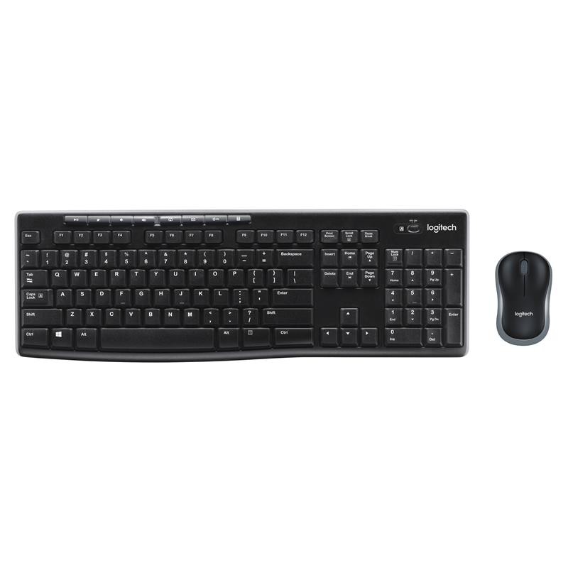 Teclado + Ratón Logitech MK270 Wireless Black