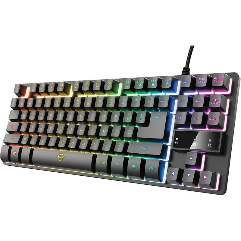 Teclado Trust Gaming Gxt 833 Metalico USB RGB