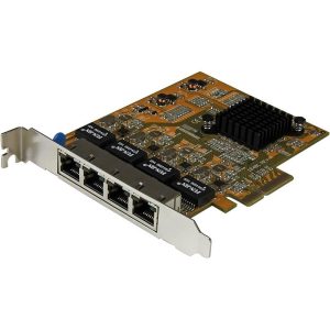 Tarjeta de Red Startech PCIe Ethernet 4 Puertos Gigabit