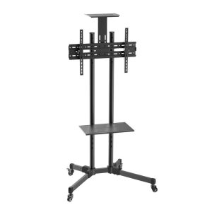 Soporte TV Monitor Aisens Suelo con Ruedas 37-70 50KG Black