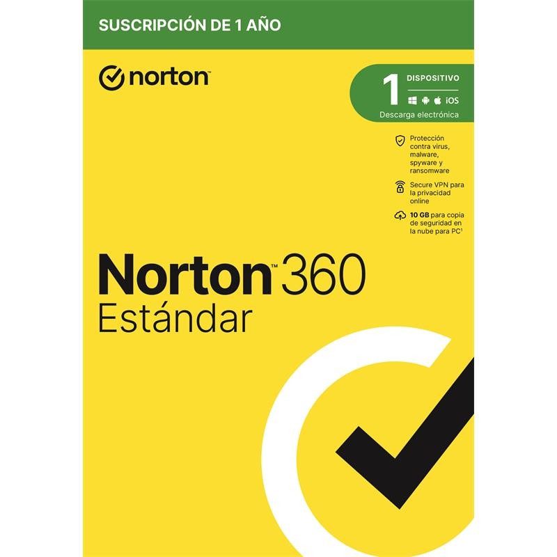 Norton 360 Standard 10GB Es 1 User 1 Device 1 Año L. Electrónica Norton 360 Standard 10GB Es 1 User 1 Device 1 Año L. Electrónica