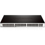 Switch D-Link Gigabit 48 Puertos + 4SFP Semigestionable DGS-1210-52
