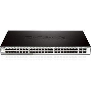 Switch D-Link Gigabit 48 Puertos + 4SFP Semigestionable DGS-1210-52