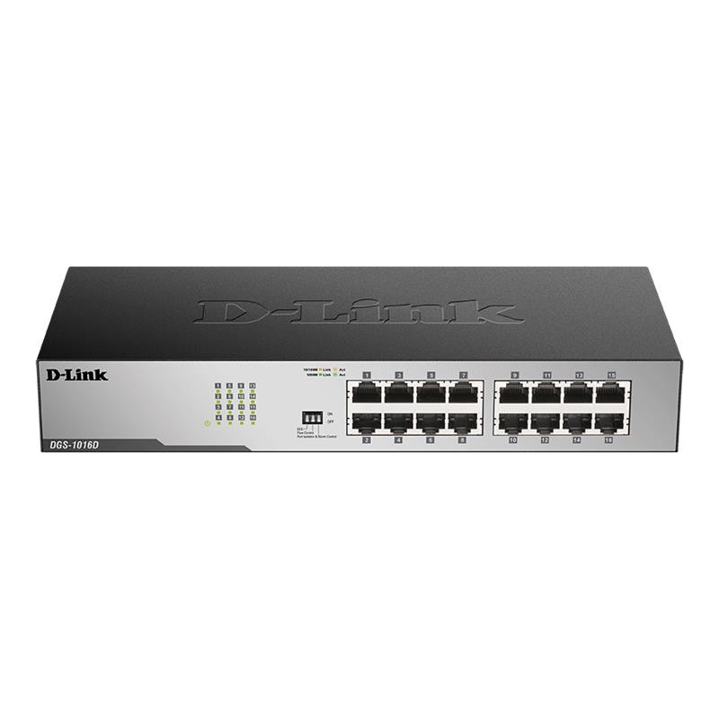 Switch D-Link Gigabit 16 Ports DGS-1016D Rack Switch D-Link Gigabit 16 Ports DGS-1016D Rack