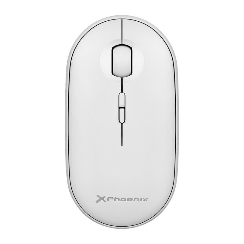 Ratón Phoenix Rebble Silent 1600DPI Wireless Bluetooth Recargable White