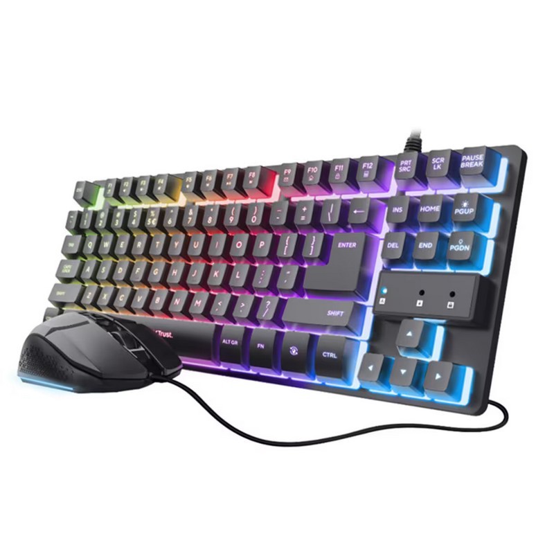 Teclado + Ratón Trust Gxt 798 Gaming RGB USB Black Teclado + Ratón Trust Gxt 798 Gaming RGB USB Black