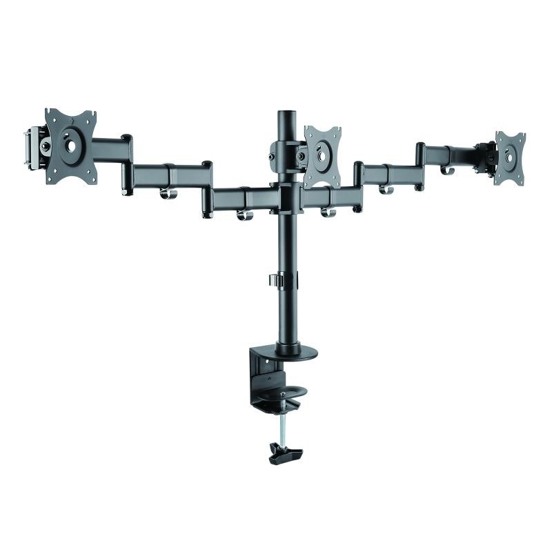 Soporte de Mesa TV/Monitor TooQ 13-27 8KG 2 Brazos para 3 Pantallas