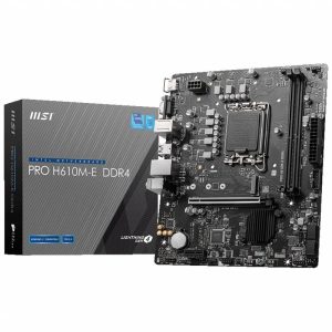 Placa Base MSI Pro H610M-E DDR4 Matx VGA + HDMI