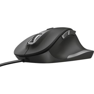 Ratón Trust Fyda Wired Comfort Ergonómico Eco USB Black