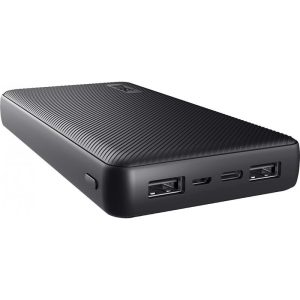 Powerbank Trust Primo 20000MAH 2A USB + USB-C + Micro-usb Eco Black