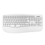 Teclado Phoenix K201 Ergonómico Wireless White