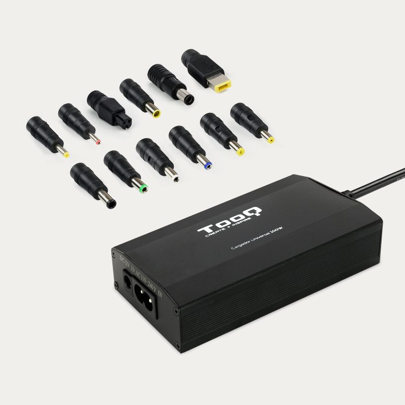 Cargador Portátil TooQ 100W Universal + 12 Conectores