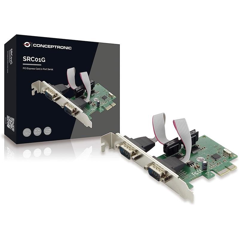 Tarjeta Conceptronic Pci-ex 2 Puertos Serie Low Profile Tarjeta Conceptronic Pci-ex 2 Puertos Serie Low Profile