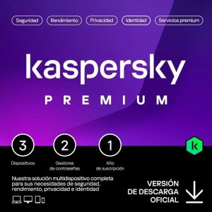 Antivirus Kaspersky Premium 1YEAR 3L PC/Mac/Android/iOS L.electronica