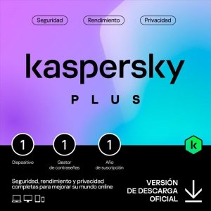 Antivirus Kaspersky Plus 1YEAR 1L PC/Mac/Android/iOS L.electronica
