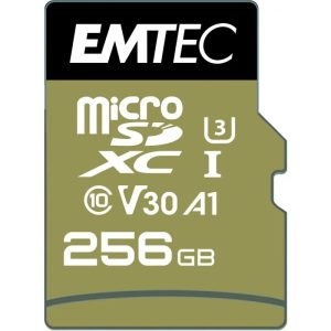 Memoria Micro SD 256GB Emtec Speedin Pro C10 + Adaptador SD