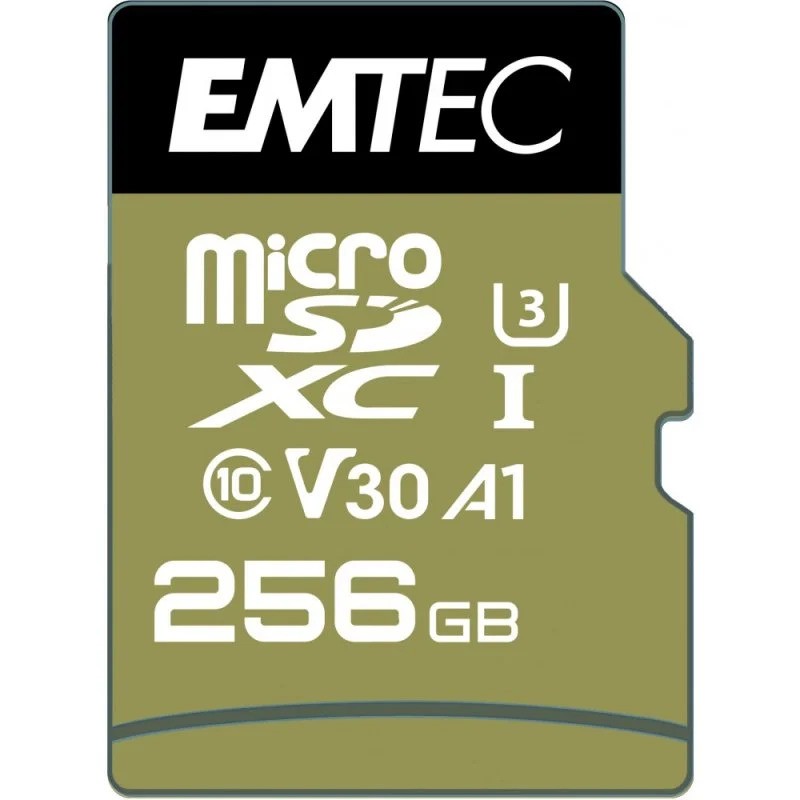 Memoria Micro SD 256GB Emtec Speedin Pro C10 + Adaptador SD