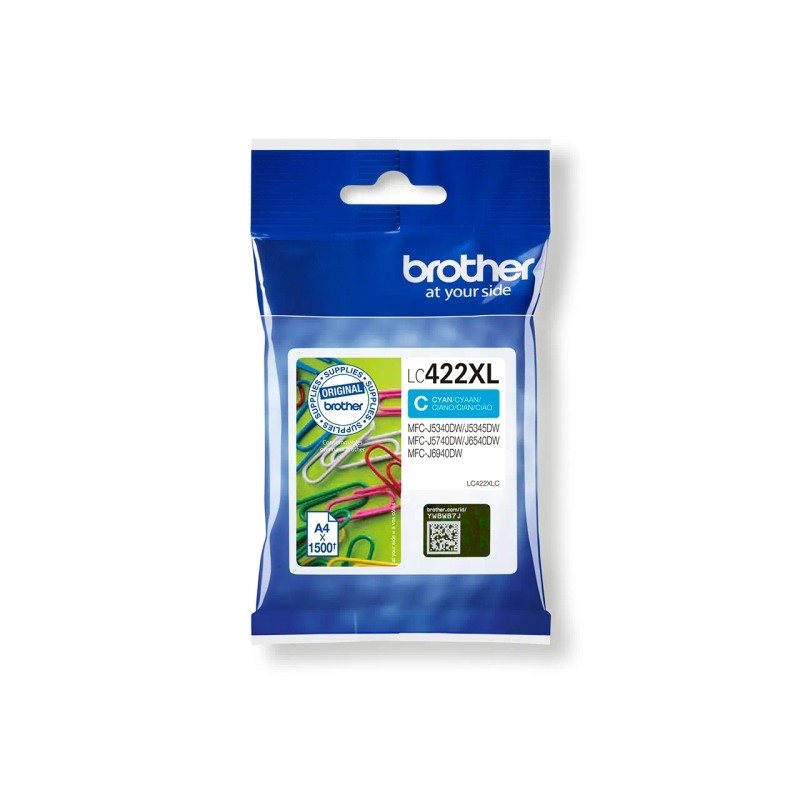 Tinta Brother LC422 XL Cyan