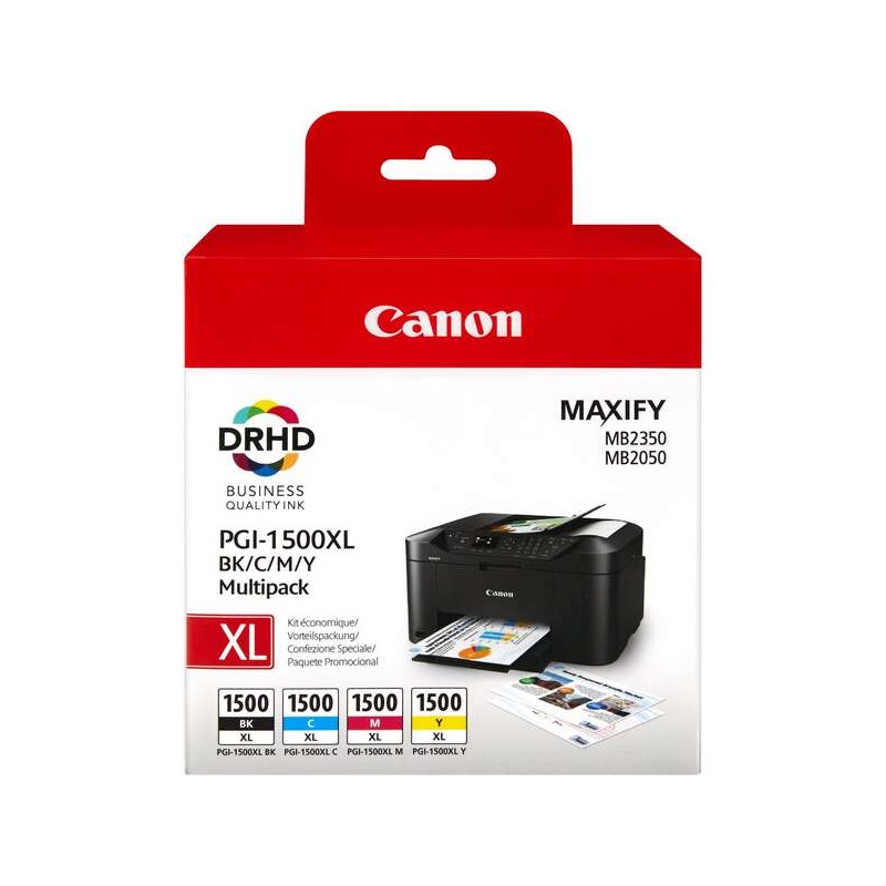 Tinta Canon PGI1500XL Pack 4 Colores