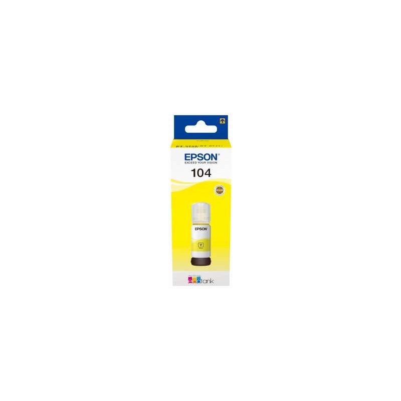 Tinta Epson Bote 104 Yellow Ecotank Bottle C13T00P440