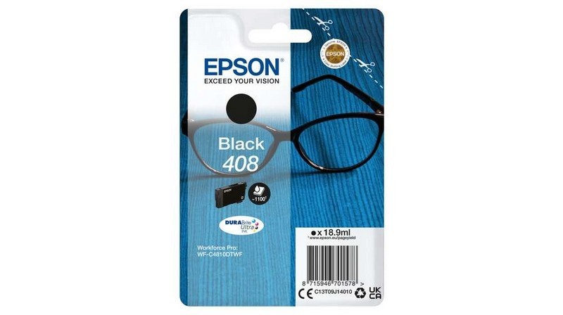 Tinta Epson C13T09J14010 T09J1 Black WF-4810DTWF 408