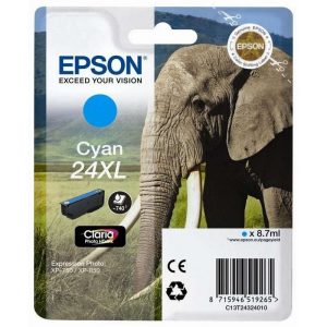 Tinta Epson C13T24324012 Cyan T2432 24XL