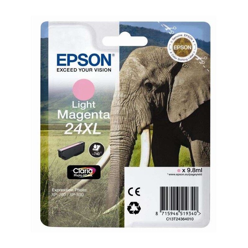 Tinta Epson C13T24324012 Magenta Claro T2432 24XL