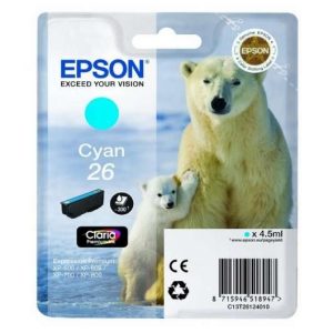 Tinta Epson C13T26124012 T2612 Cyan