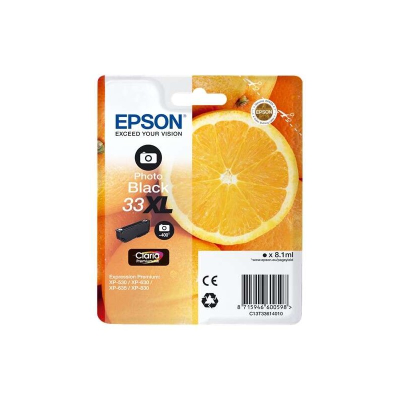 Tinta Epson C13T33614012 Photo Black XL 33XL
