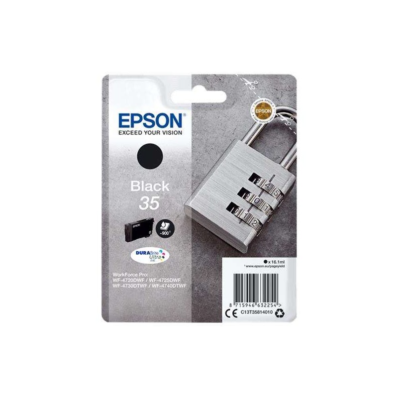 Tinta Epson C13T35814010 Black 35 Durabrite Ultra T3581