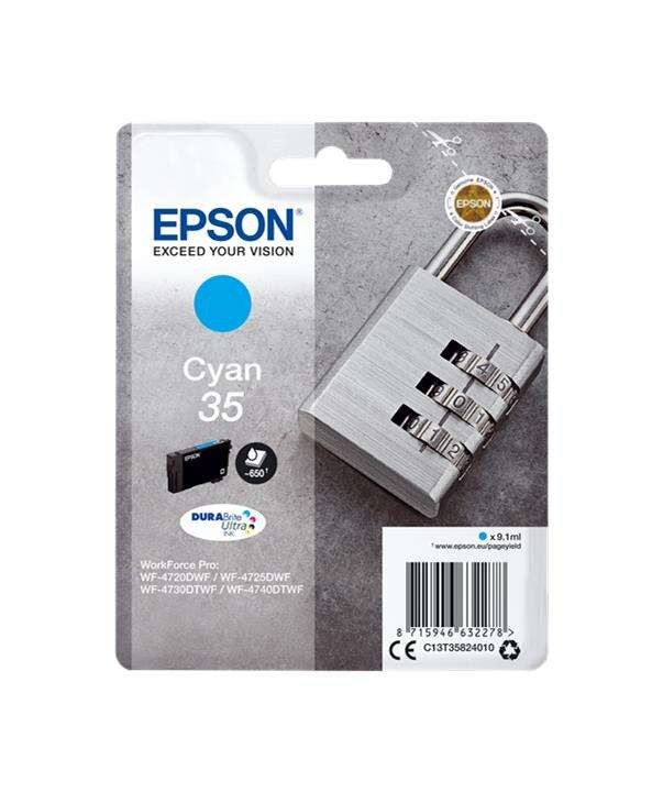 Tinta Epson C13T35824010 Cyan 35 Durabrite Ultra T3582