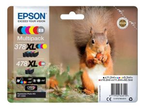 Tinta Epson C13T379D4010 Multipack 478XL T379D