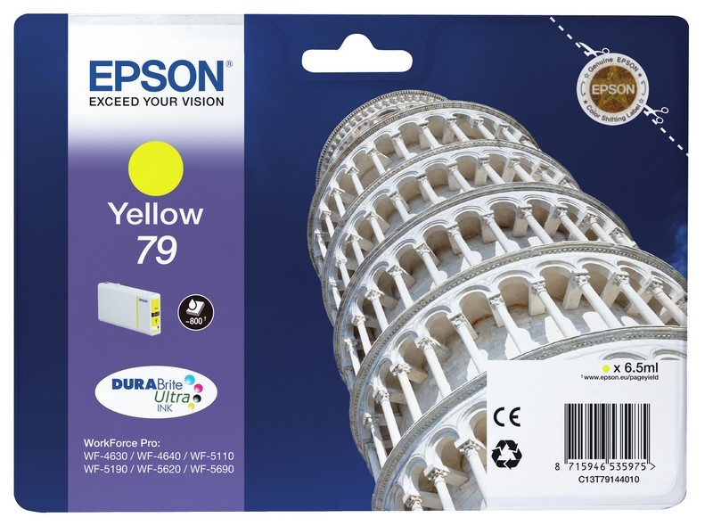 Tinta Epson C13T79144010 T7914 Yellow 79