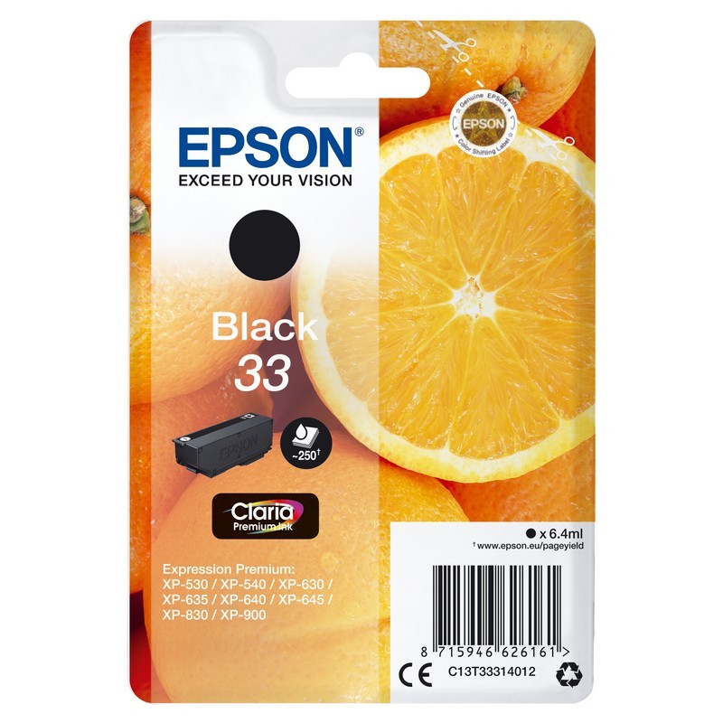 Tinta Epson Radiofrecuencia C13T33314022 Black T3331