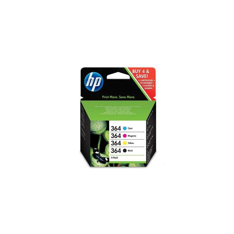 Tinta HP 364 N9J73AE Pack 4 Colores