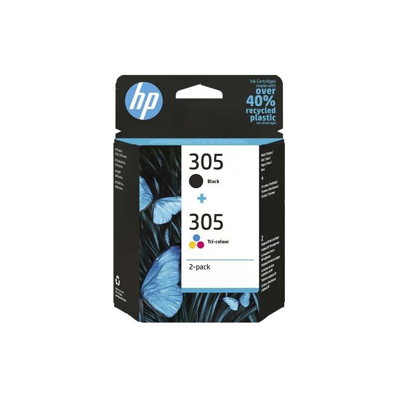 Tinta HP 6ZD17AE 305 Multipack Black+color