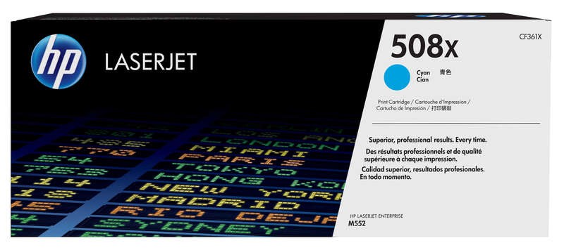 Toner HP CF361X Cyan 508X Toner HP CF361X Cyan 508X