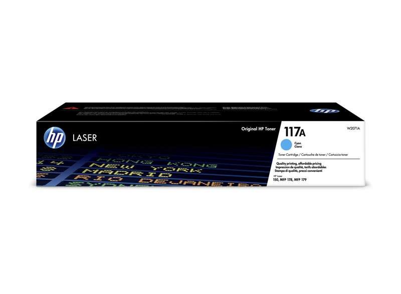 Toner HP W2071A 117A Cyan