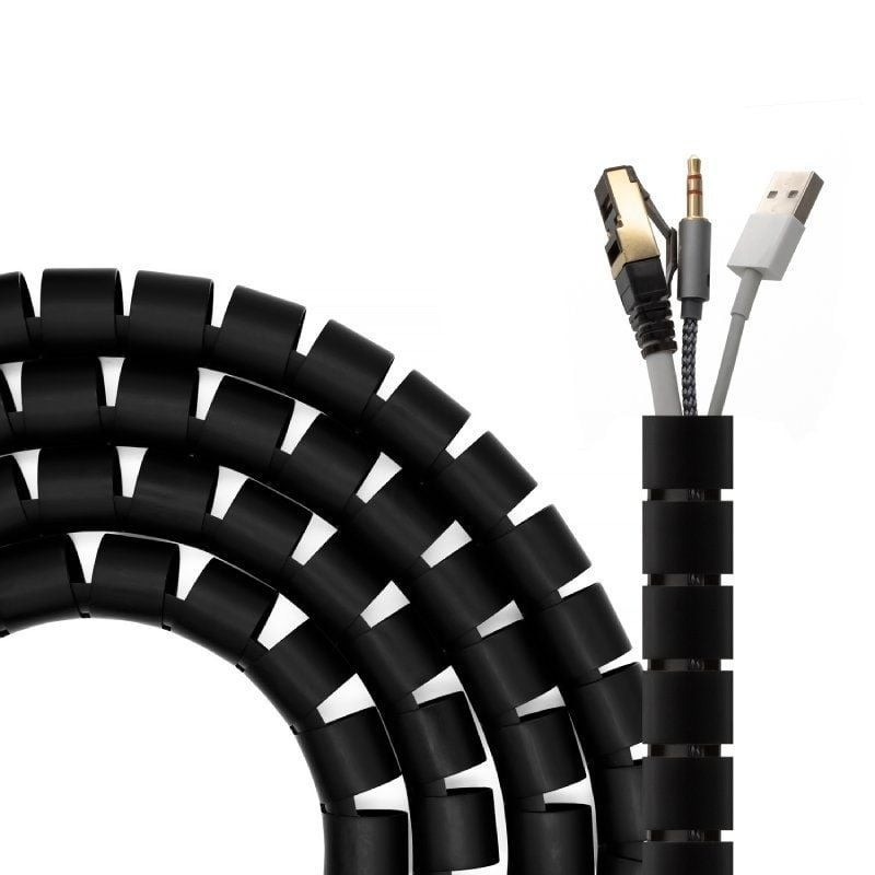Organizador de Cable Aisens Flexible 25MM 3M Black Organizador de Cable Aisens Flexible 25MM 3M Black