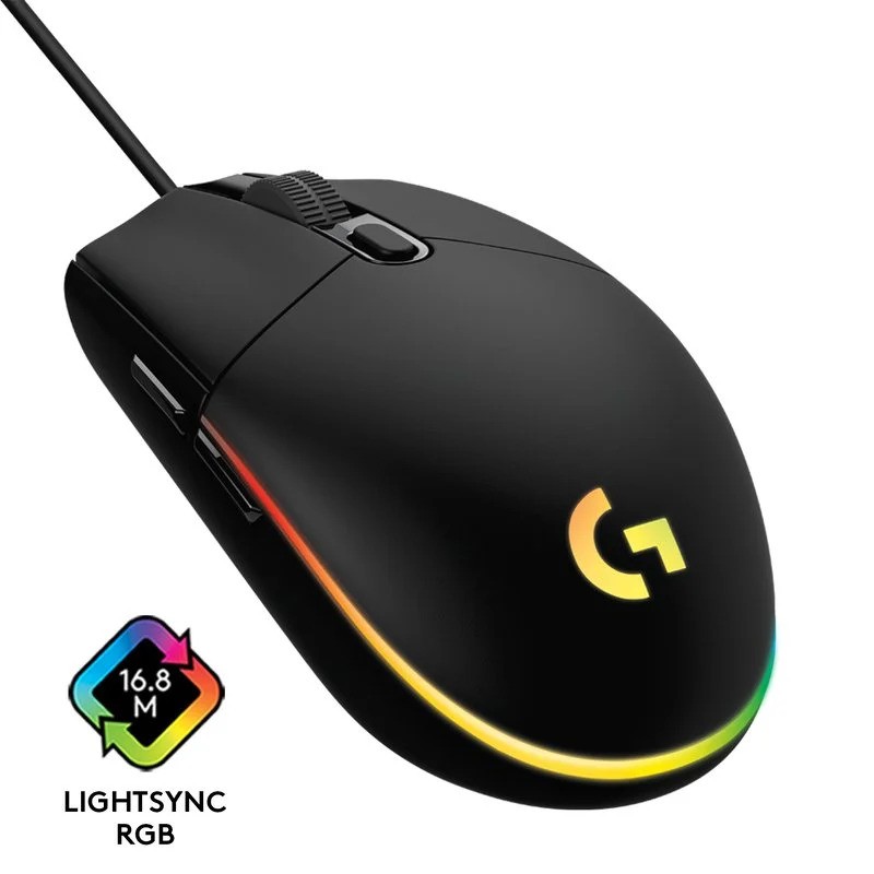 Ratón Logitech G102 Lightsync RGB USB Black