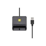 Lector de Tarjetas DNI Aisens DNI + SIM/MicroSD USB Black