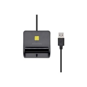 Lector de Tarjetas DNI Aisens DNI + SIM/MicroSD USB Black