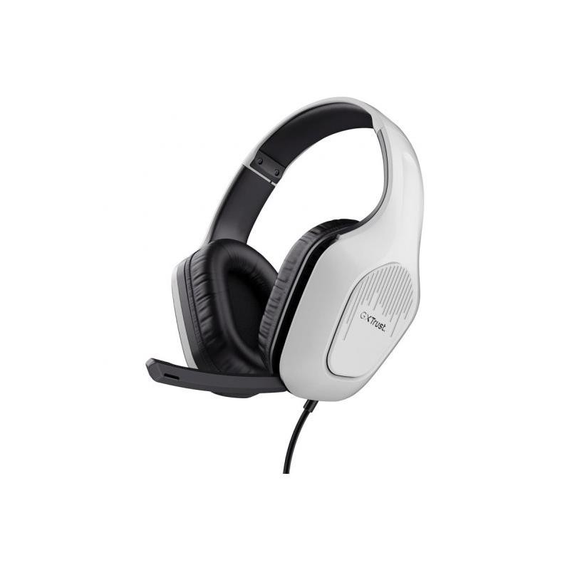 Auriculares + Micrófono Trust Gaming Gxt 415W Zirox Multi Headset White
