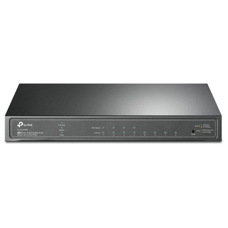 Switch TP-Link TL-SG2008P Gigabit 8 Puertos 4P PoE Semigestionable Switch TP-Link TL-SG2008P Gigabit 8 Puertos 4P PoE Semigestionable