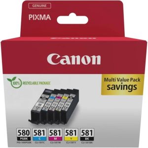 Tinta Canon Multipack 4 Colores PGI-580/CLI-581